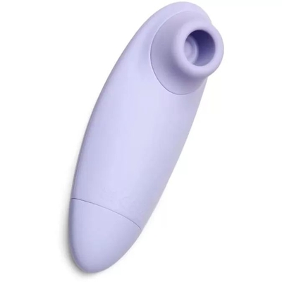 Фиолетовый вакуумный стимулятор клитора So Divine Pearl - 10 см. - фото, цены