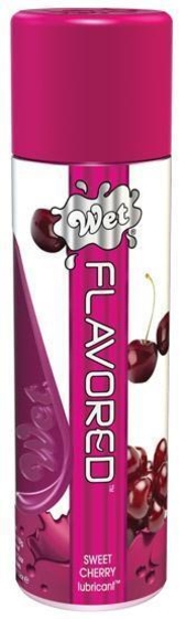 Лубрикант Wet Flavored Popp N Cherry с ароматом вишни - 89 мл. - фото, цены
