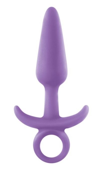 Фиолетовая анальная пробка Firefly Prince Small - 10,9 см. - фото, цены