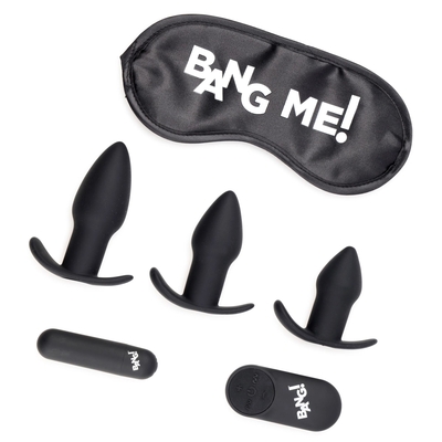 Набор для анальной стимуляции 28x Backdoor Adventure Remote Control 3 Piece Butt Plug Vibe Kit - фото, цены