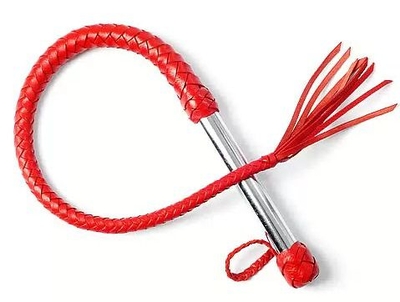 Однохвостая красная плеть с хлопушкой - 70 см. - фото, цены