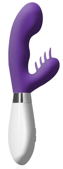 Фиолетовый вибратор-кролик Ares - 21 см. - фото, цены