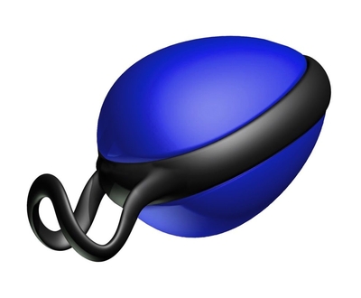 Синий вагинальный шарик со смещенным центром тяжести Joyballs Secret - фото, цены