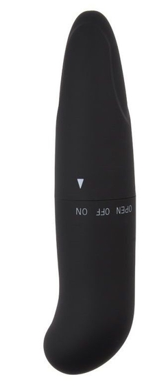 Черный вибратор Powerful Invigorate G-Spot - 12,5 см. - фото, цены