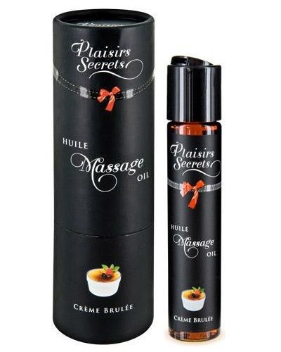 Массажное масло с ароматом крем брюле Huile de Massage Gourmande Creme Brulée - 59 мл. - фото, цены