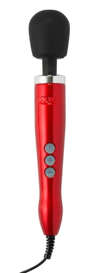 Красный жезловый вибратор Doxy Die Cast Wand Massager - фото, цены