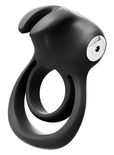 Черное эрекционное кольцо VeDO Thunder Bunny - фото, цены