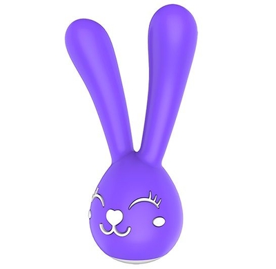 Фиолетовый вибратор-зайчик Nancy для стимуляции клитора и эрогенных зон - фото, цены