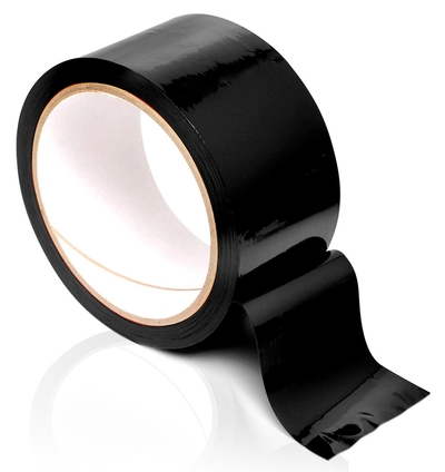 Черная самоклеящаяся лента для связывания Pleasure Tape - 10,6 м. - фото, цены