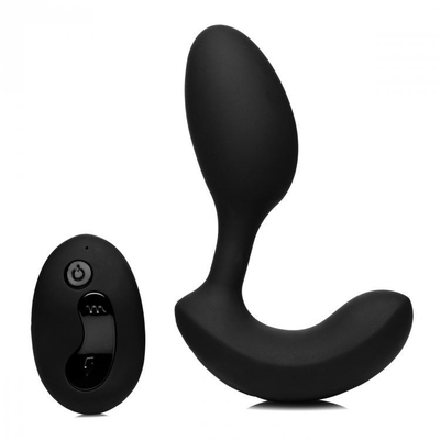 Черный стимулятор простаты 10x P-Flexer Prostate Stimulating Anal Butt Plug - 13,7 см. - фото, цены