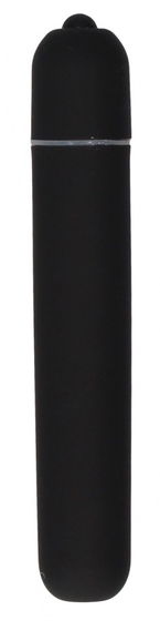 Черная вибропуля Bullet Vibrator Extra Long - 10,5 см. - фото, цены