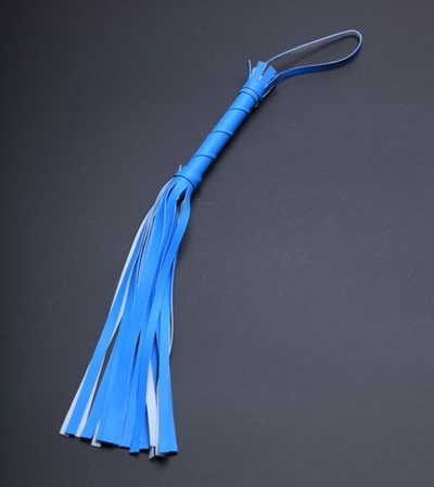 Голубая мини-плеть с 20 хвостами - 40 см. - фото, цены