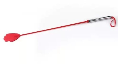 Красный стек с металлической хромированной ручкой - 62 см. - фото, цены