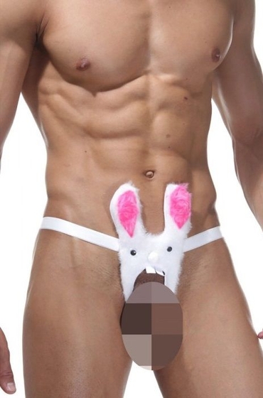 Эротические мужские трусы в виде зайца с доступом - фото, цены