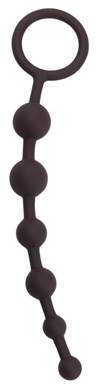 Чёрная анальная цепочка Anal Beads - 20,5 см. - фото, цены