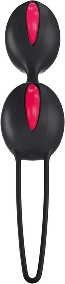 Чёрные вагинальные шарики Smartballs Duo - фото, цены