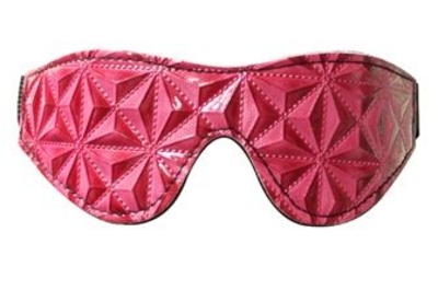 Розовая маска на глаза с геометрическим узором Pyramid Eye Mask - фото, цены