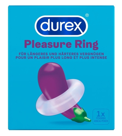 Прозрачное эрекционное кольцо Durex Pleasure Ring - фото, цены