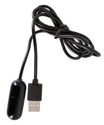 Чёрное виброяйцо с питанием от USB-порта Intensive - фото, цены