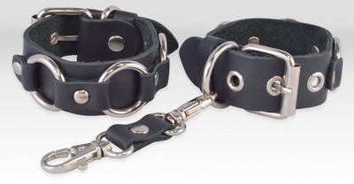 Черные кожаные наручники Властелин колец - фото, цены