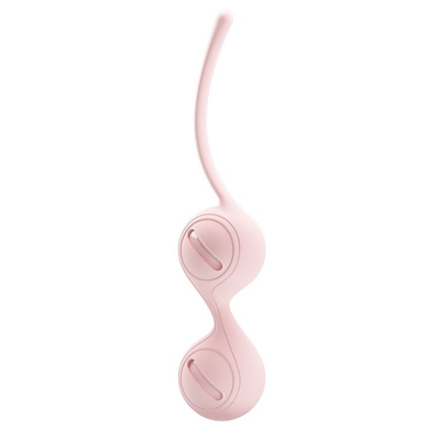Нежно-розовые вагинальные шарики на сцепке Kegel Tighten Up I - фото, цены