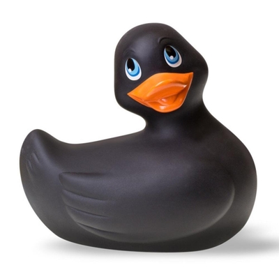 Чёрный вибратор-утенок I Rub My Duckie - фото, цены