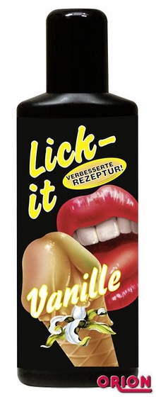 Съедобная смазка Lick It с ароматом ванили - 100 мл. - фото, цены