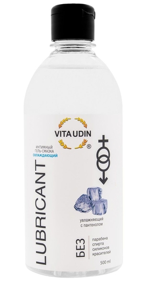 Охлаждающий интимный гель-смазка на водной основе Vita Udin - 500 мл. - фото, цены