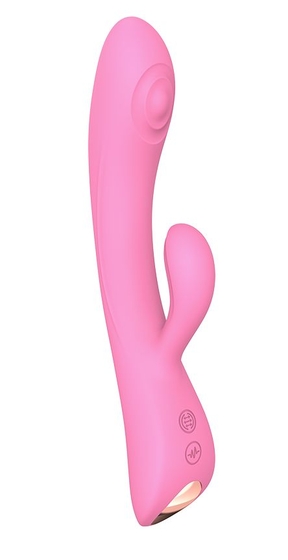 Розовый вибратор-кролик Bunny Clyde - 22,5 см. - фото, цены