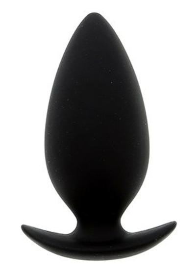 Чёрная анальная пробка Bootyful Anal Plug Medium Black - 9,8 см. - фото, цены
