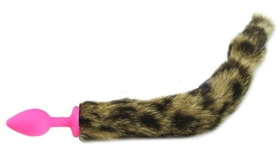 Розовая анальная пробка с кошачьим хвостиком - фото, цены