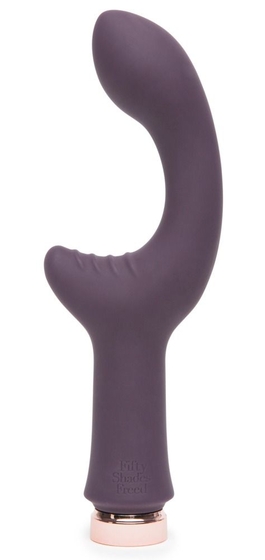 Фиолетовый вибратор Lavish Attention Rechargeable Clitoral G-Spot Vibrator - 18,4 см. - фото, цены