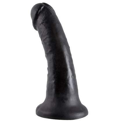 Чёрный фаллоимитатор с присоской 6 Cock - 15,2 см. - фото, цены
