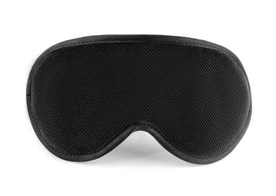 Черная сплошная маска на резиночке - фото, цены