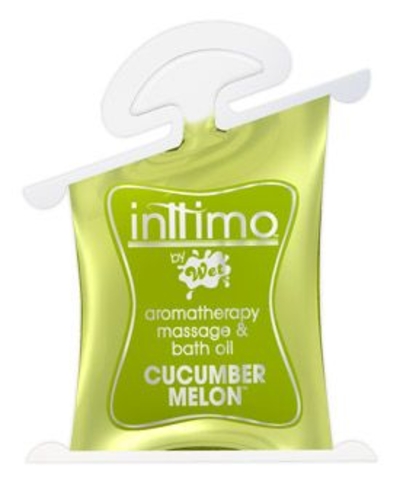 Масло для массажа Inttimo Cucumber Melon с ароматом огурчика и дыни - 10 мл. - фото, цены