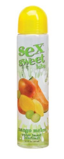 Вкусовой лубрикант с ароматом манго и дыни Sex Sweet Lube - 197 мл. - фото, цены