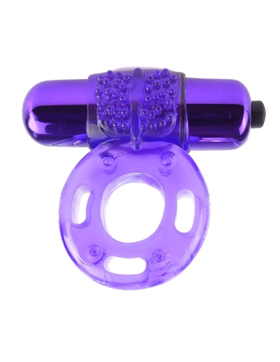 Фиолетовое виброкольцо Vibrating Super Ring - фото, цены