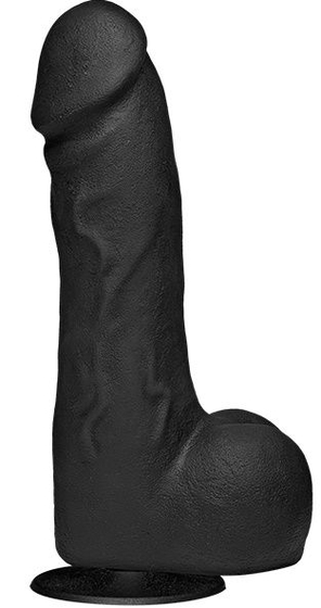 Черный фаллоимитатор The Perfect Cock With Removable Vac-U-Lock Suction Cup - 19 см. - фото, цены
