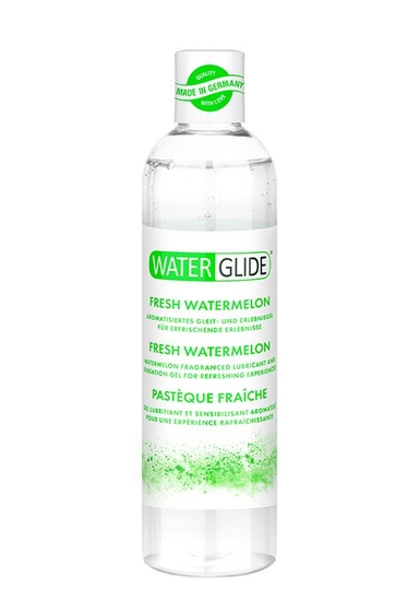 Лубрикант на водной основе с ароматом арбуза Waterglide Fresh Watermelon - 300 мл. - фото, цены