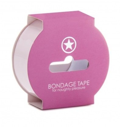 Нежно-розовая липкая лента Non Sticky Bondage Tape - 17,5 м. - фото, цены