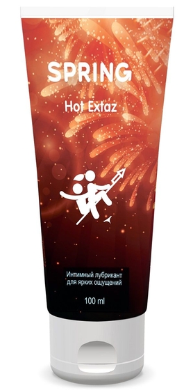 Согревающий интимный лубрикант Spring Hot Extaz - 100 мл. - фото, цены