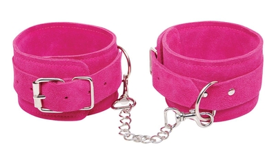 Розовые замшевые наручники Pink Wrist Cuffs - фото, цены
