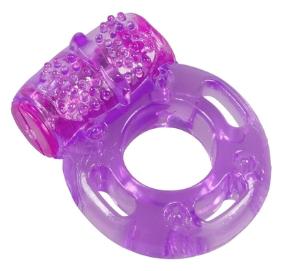 Фиолетовое эрекционное виброкольцо Bliss Mate Vibration Cock Ring - фото, цены