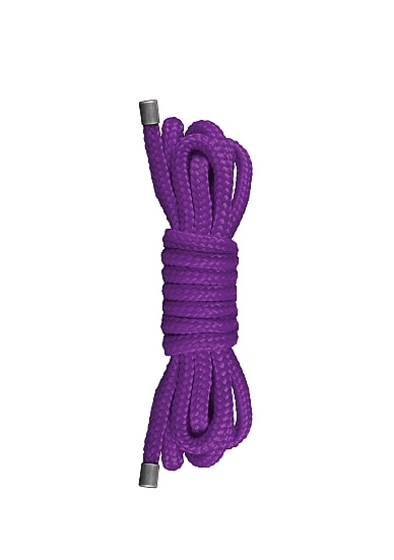 Фиолетовая нейлоновая веревка для бондажа Japanese Mini - 1,5 м. - фото, цены