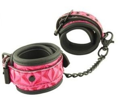 Розово-черные оковы на ноги Ankles Cuffs - фото, цены