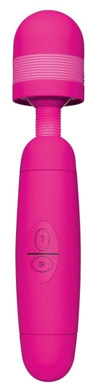 Ярко-розовый клиторальный вибратор Wellness Spa - 28,5 см. - фото, цены
