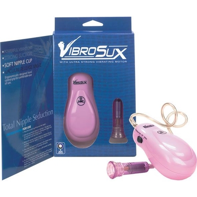 Розовый вибростимулятор для сосков VibroSux - фото, цены
