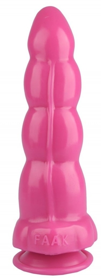 Розовая анальная втулка-елочка - 22 см. - фото, цены