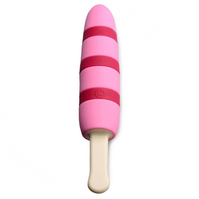 Розовый вибростимулятор-эскимо 10x Popsicle Vibrator - 21,6 см. - фото, цены