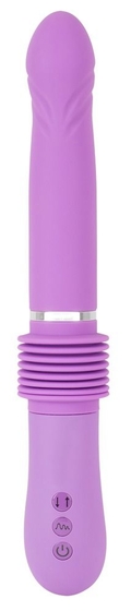 Фиолетовый вибратор Push it с возвратно-поступательными движениями - фото, цены
